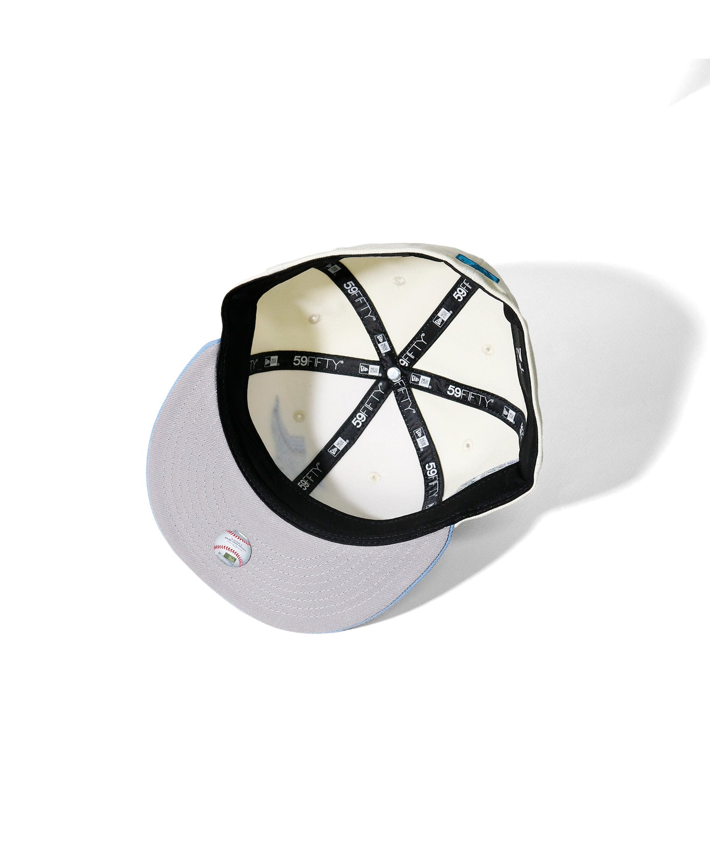 NEW ERA - Florida Marlines CO 59Fifty 2003 Worls Series Chrome/Sky Blue