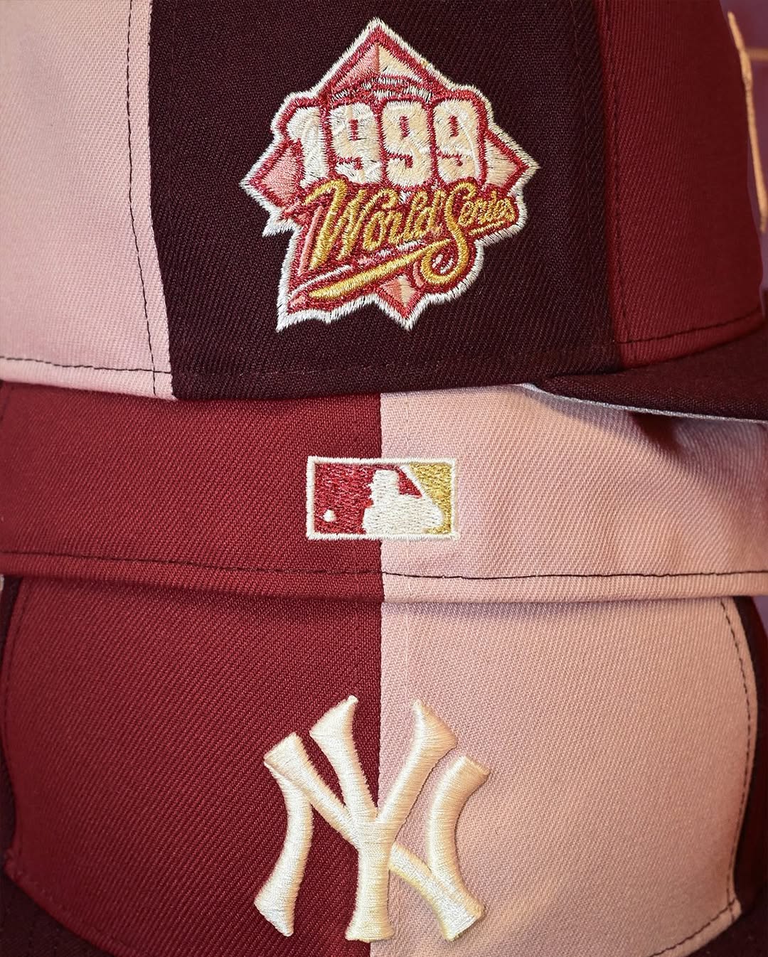 NEW ERA - New York Yankees CO 59Fifty 1999 World Series Pink Rouge/Pinot Red/ Maroon