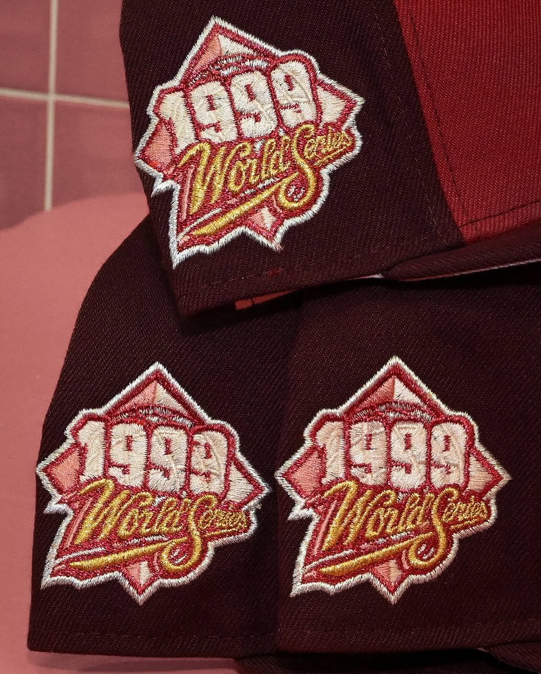 NEW ERA - New York Yankees CO 59Fifty 1999 World Series Pink Rouge/Pinot Red/ Maroon