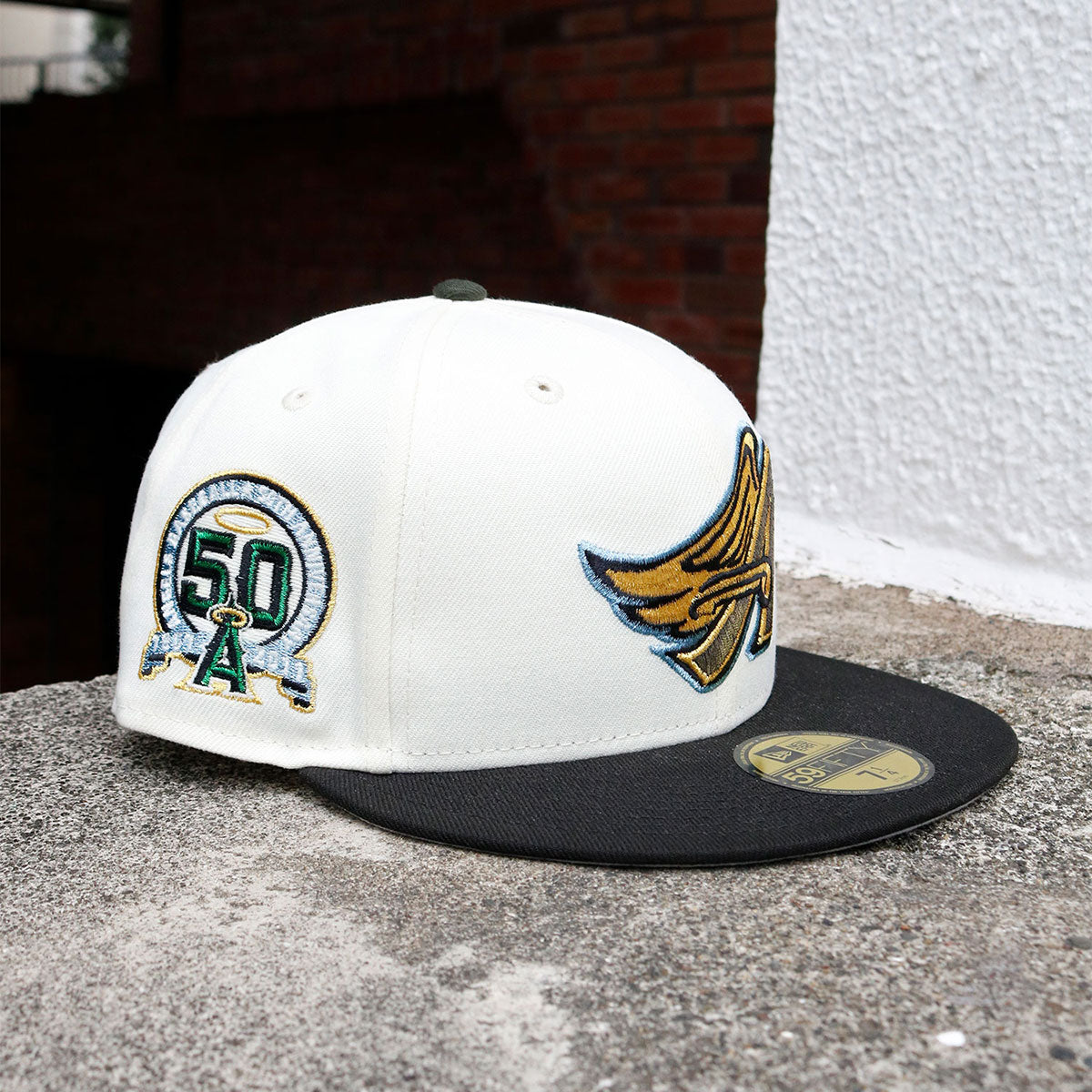 NEW ERA - Anaheim Angels CO 59FIFTY 50th Anniversary Chrome White/Black