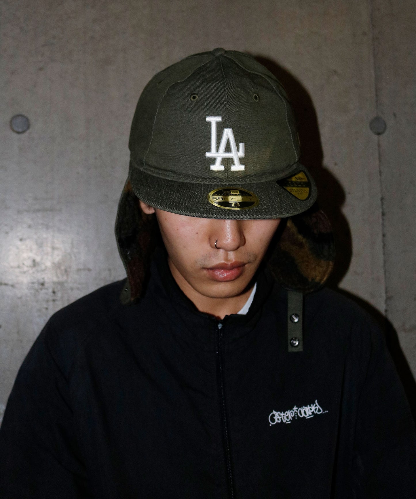 NEW ERA - Los Angeles Dodgers RC 59FIFTY Dog Ear Three Looms Olive/Camo【60772900】