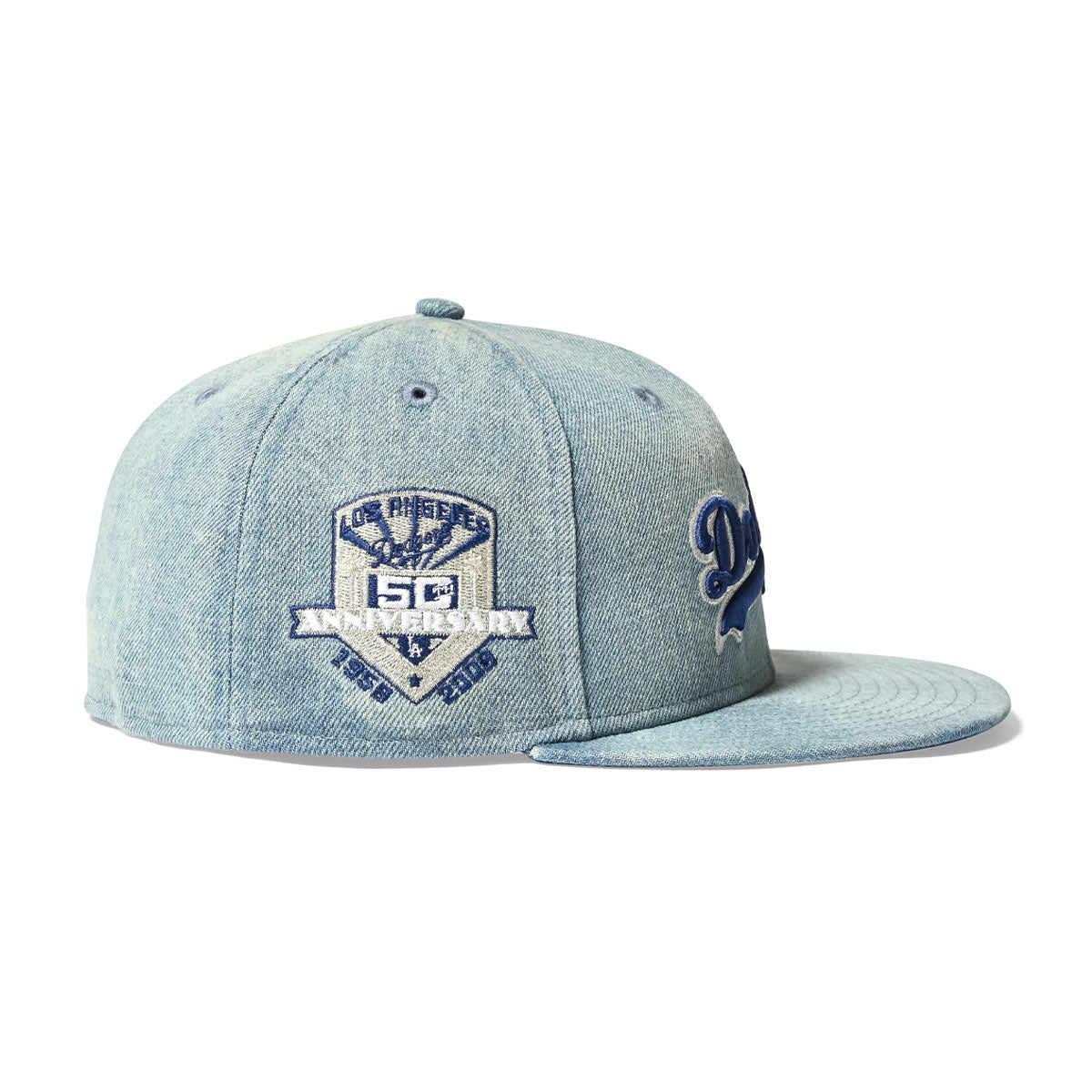 NEW ERA LOS ANGELES DODGERS - 59FIFTY CO 50TH ANNIV WASHED DENIM 【14703381】
