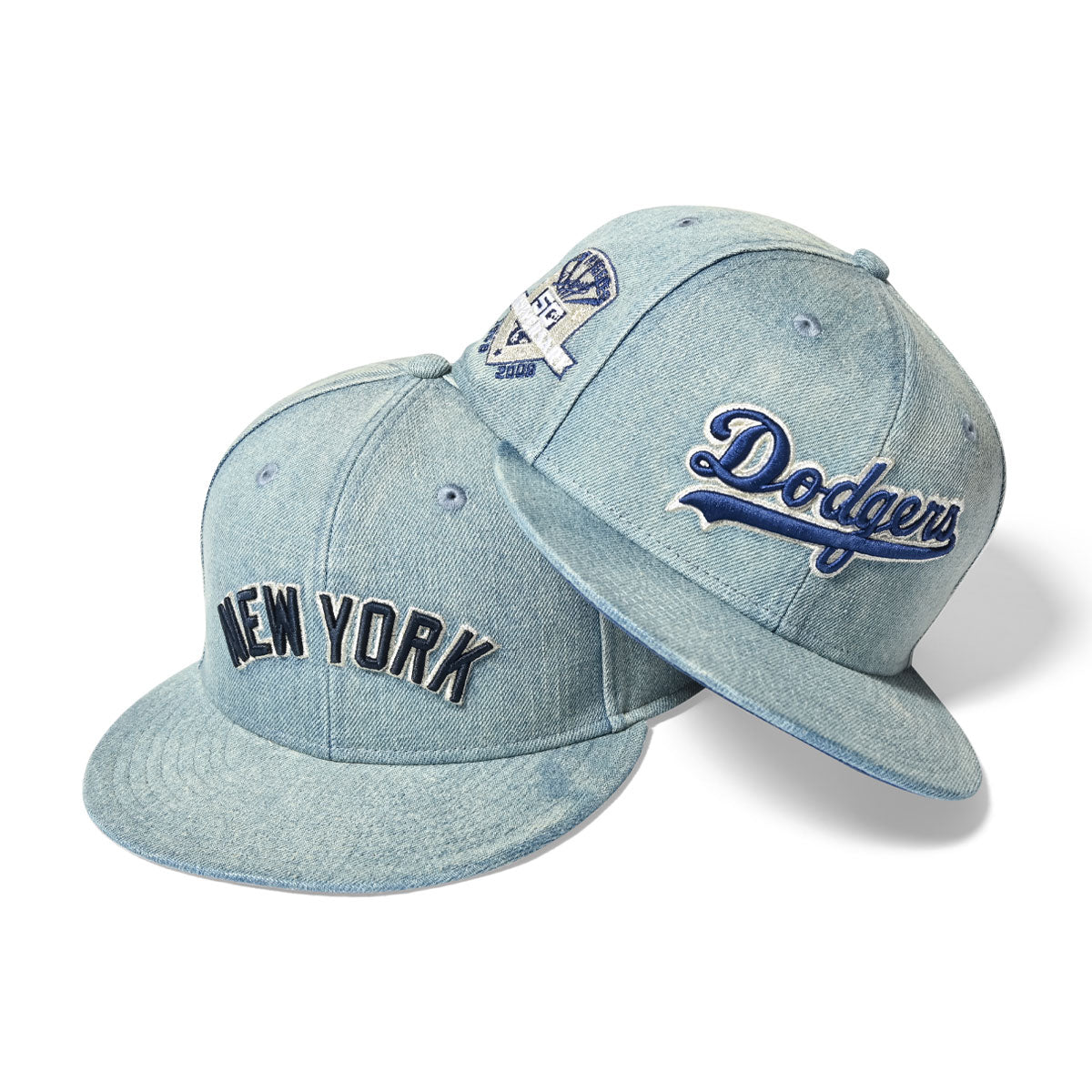 NEW ERA LOS ANGELES DODGERS - 59FIFTY CO 50TH ANNIV WASHED DENIM 【14703381】