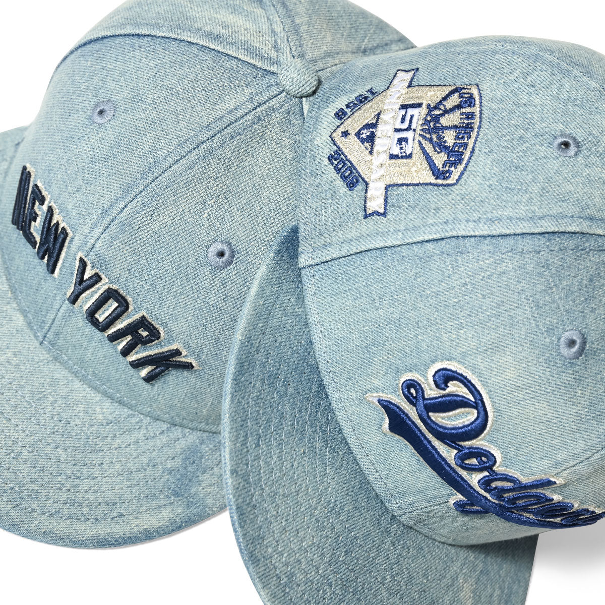 NEW ERA LOS ANGELES DODGERS - 59FIFTY CO 50TH ANNIV WASHED DENIM 【14703381】
