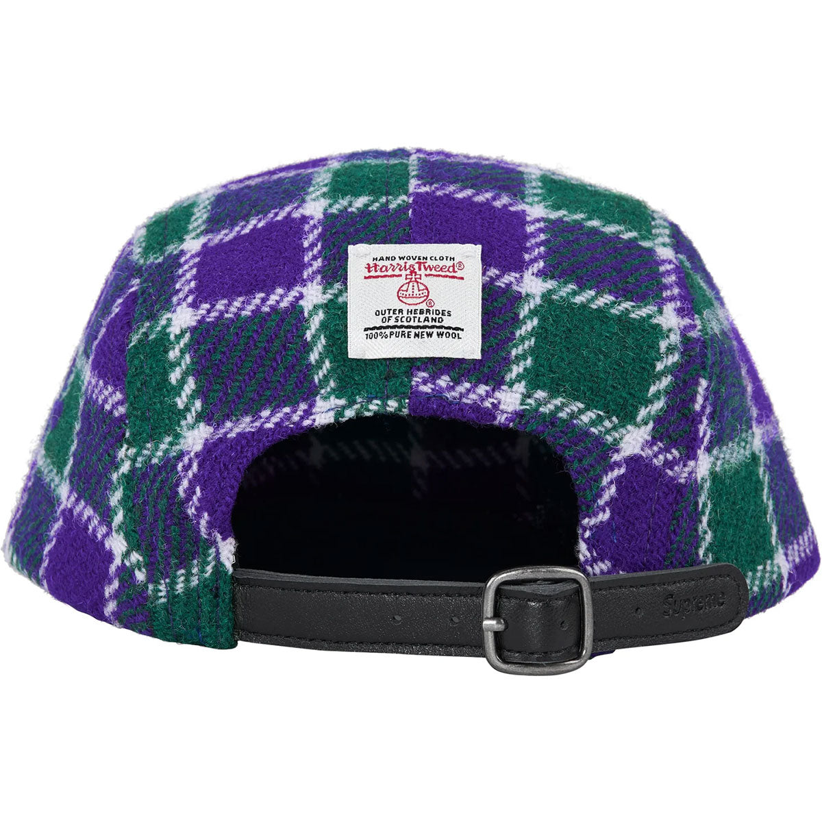 Supreme - Harris Tweed Camp Cap Green Plaid
