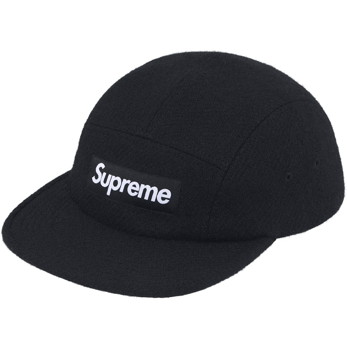Supreme - Harris Tweed Camp Cap Black