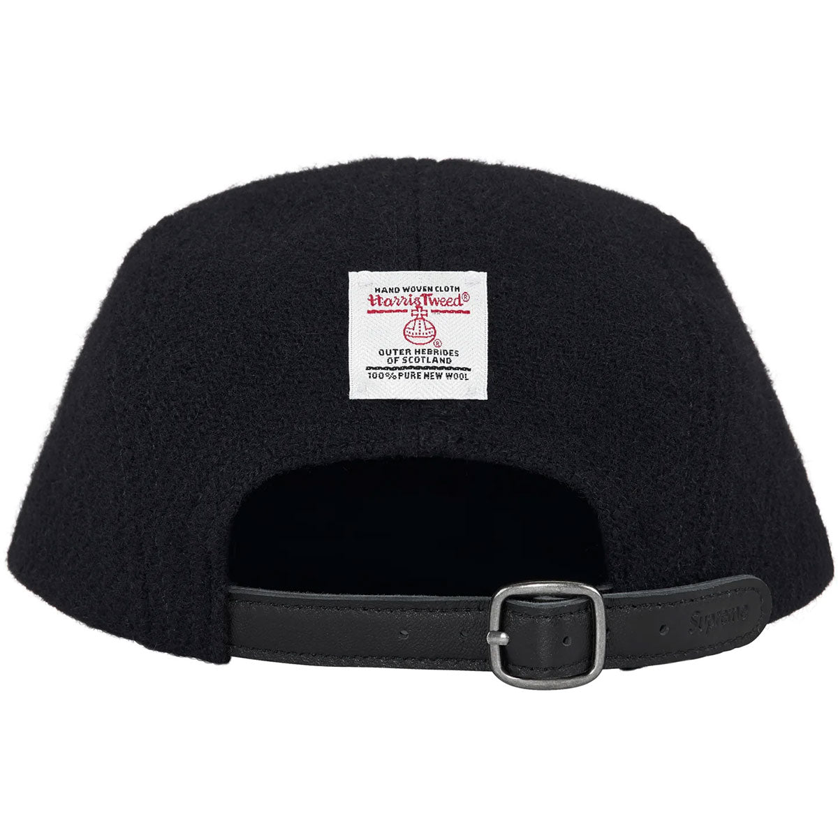 Supreme - Harris Tweed Camp Cap Black