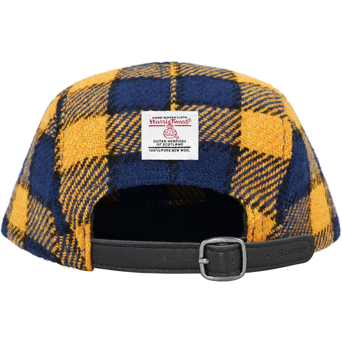 Supreme - Harris Tweed Camp Cap Yellow Plaid