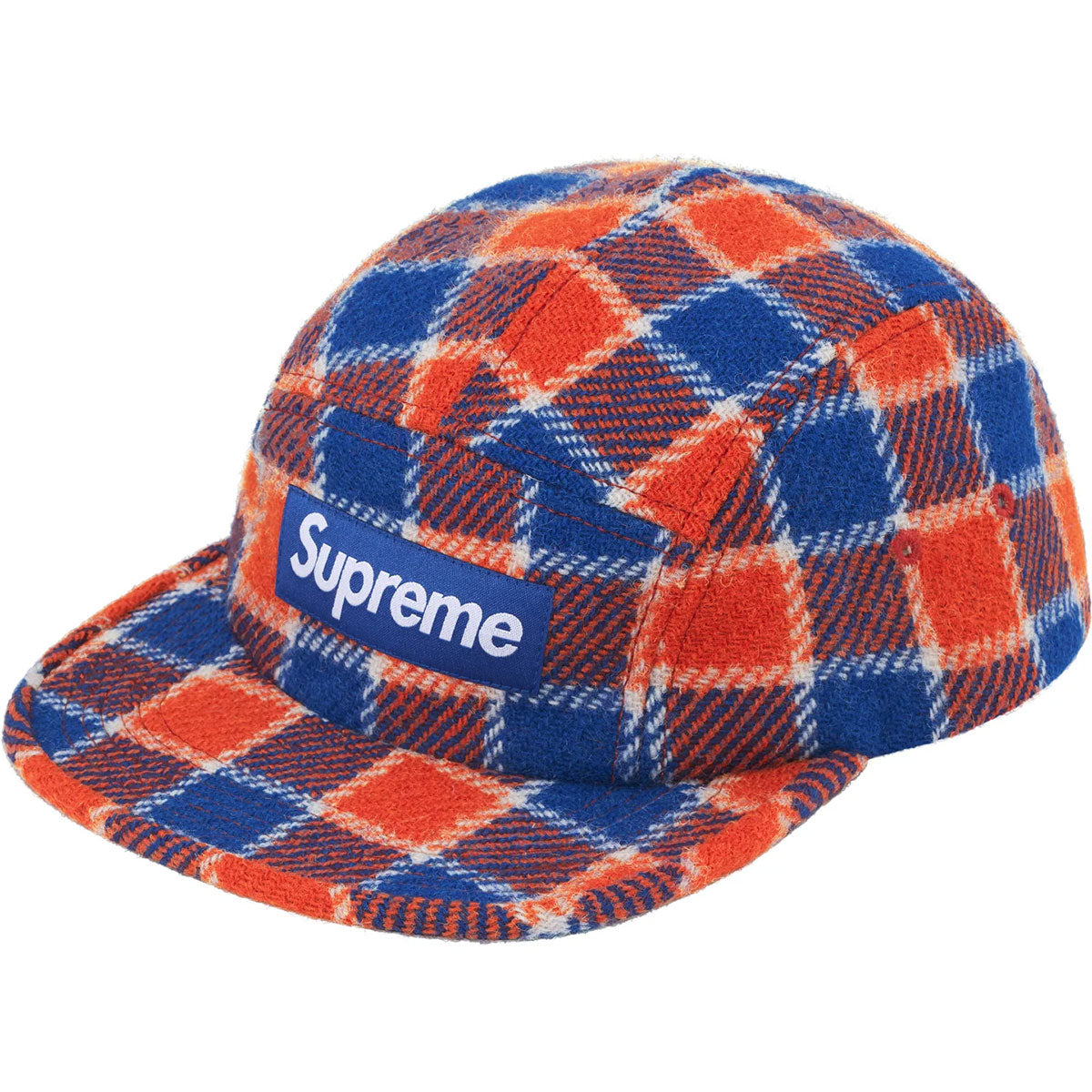 Supreme - Harris Tweed Camp Cap Red Plaid