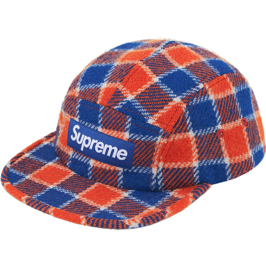 Supreme - Harris Tweed Camp Cap Red Plaid
