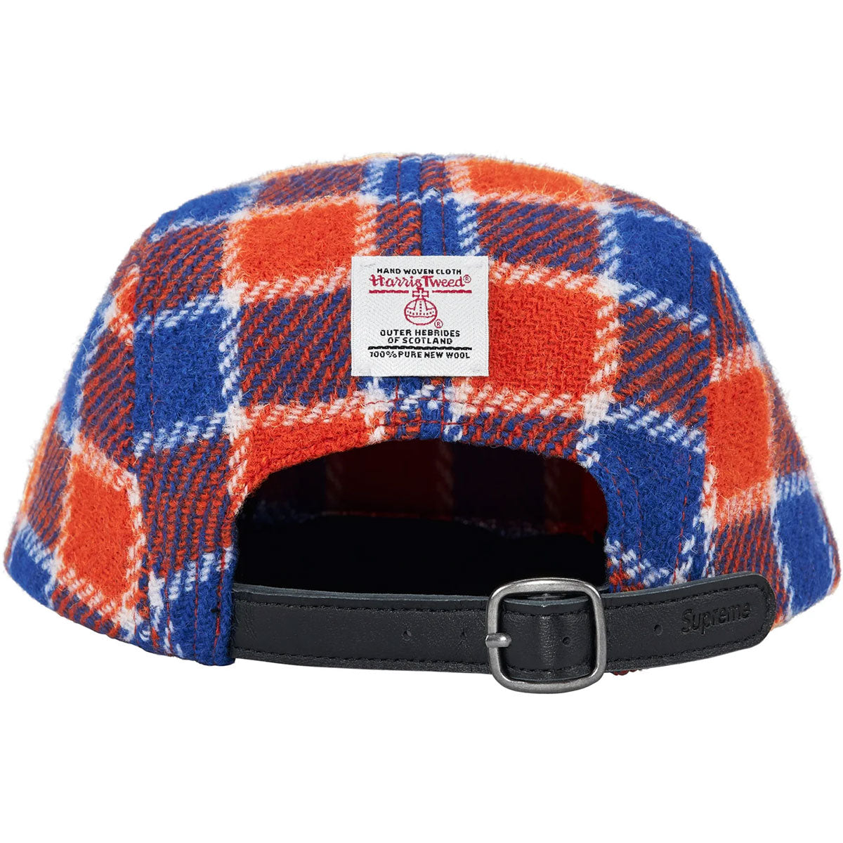 Supreme - Harris Tweed Camp Cap Red Plaid
