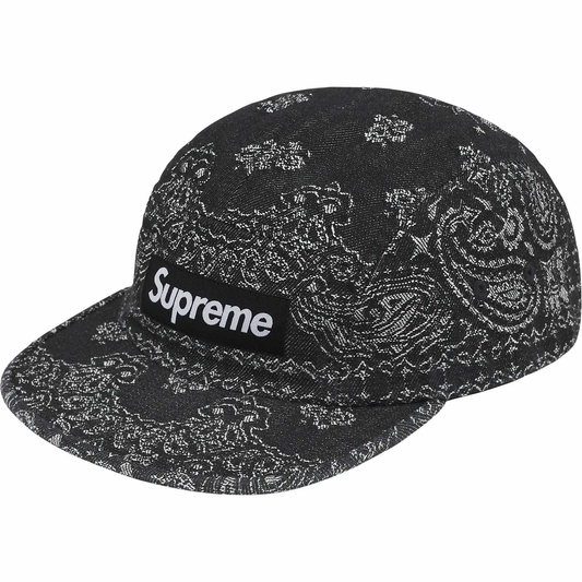 Supreme - Bandana Denim Camp Cap BLACK SS25H86