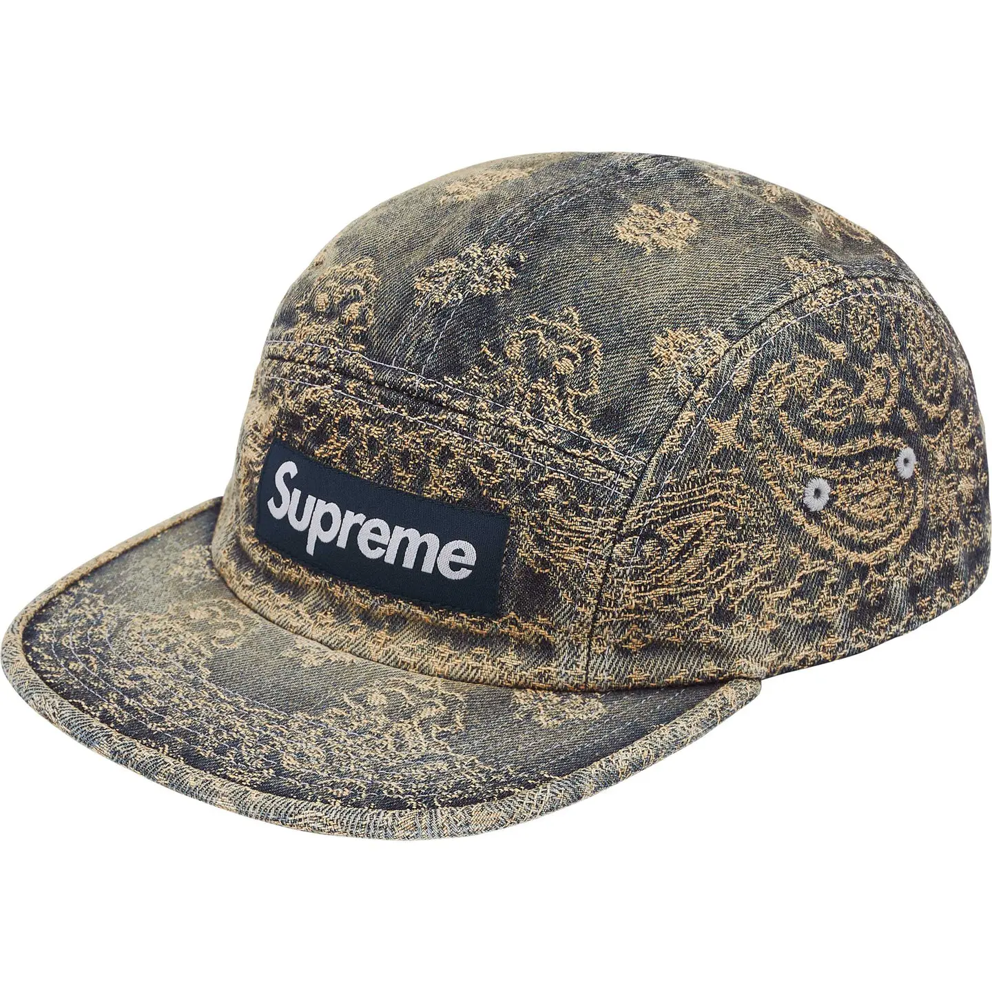 Supreme - Bandana Denim Camp Cap DIRTY INDIGO SS25H86
