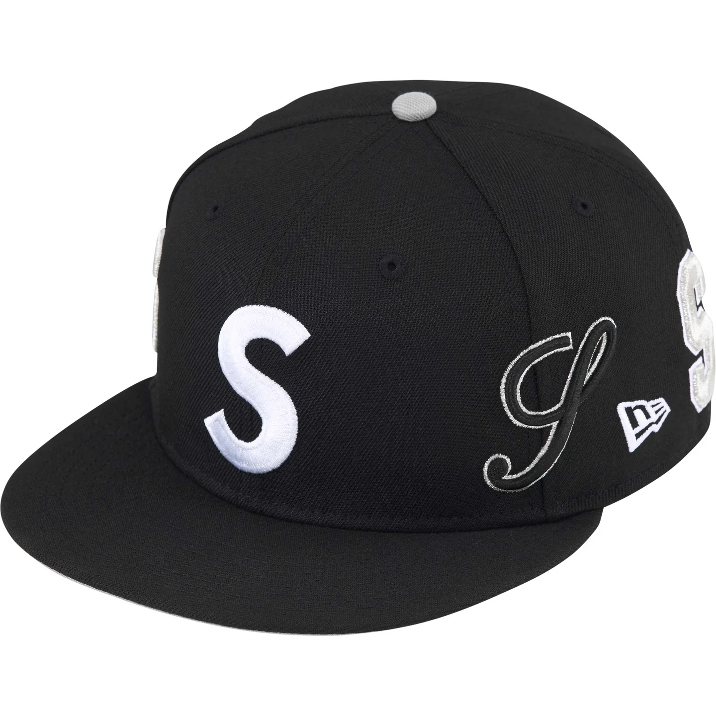 Supreme - MULTI S LOGO NEW ERA 59FIFTY CAP BLACK SS25H12