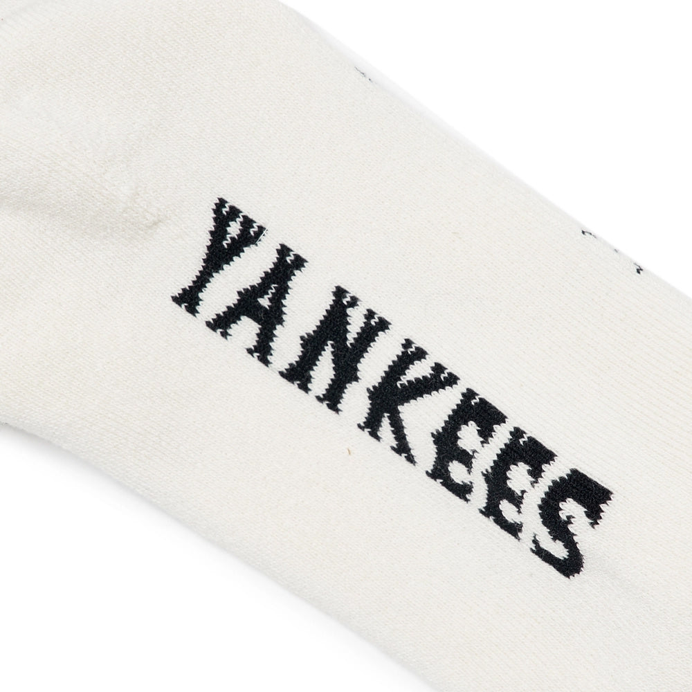 MLB - New York Yankees Dinamond Monogram Knee Socks Cream【3ASOKM12N】