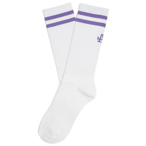 MLB - Los Angeles Dodgers Long Socks White/Purple【3ASOL012N】