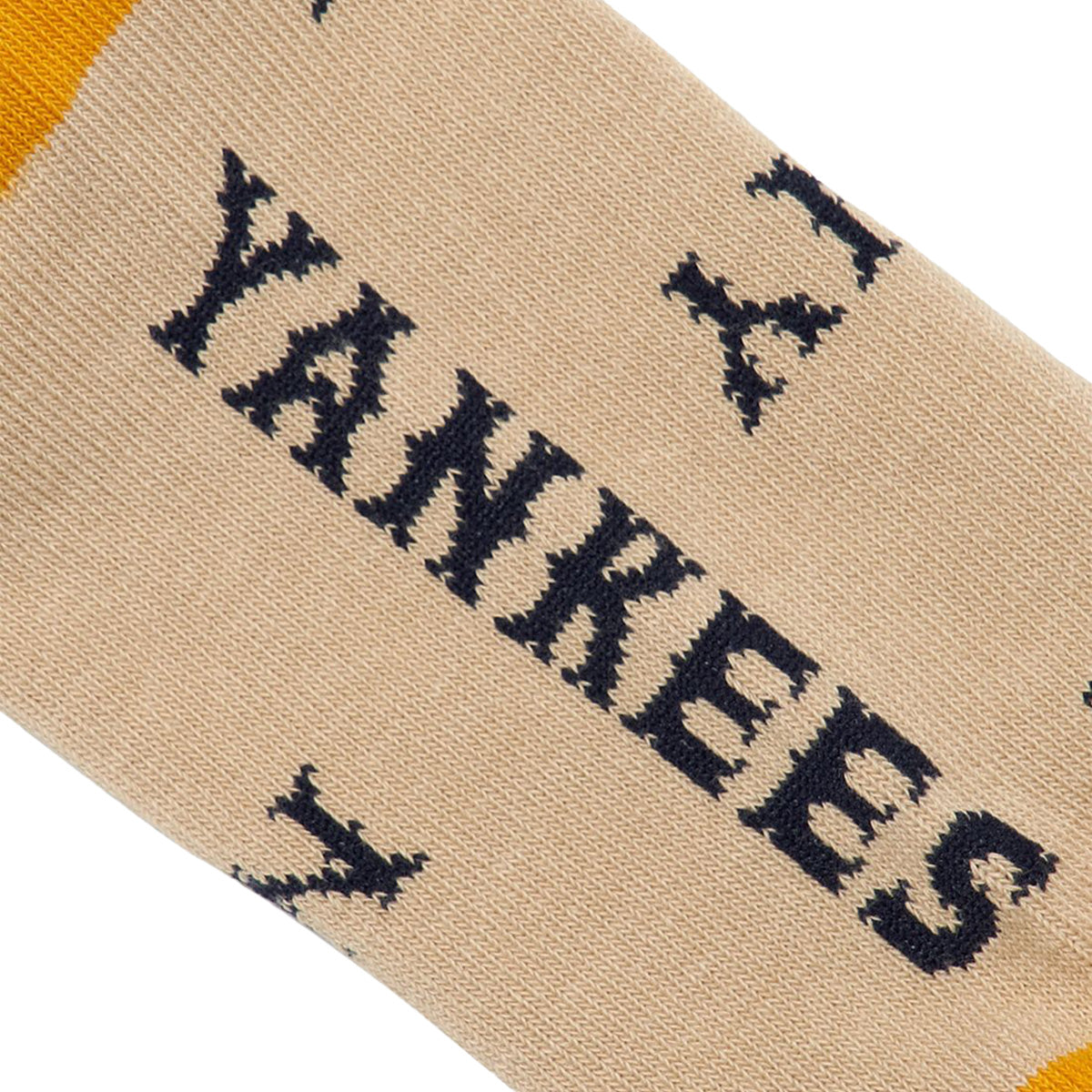 MLB - New York Yankees Dinamond Monogram Classic Socks D.Beige/Yellow【3ASOLM22N】