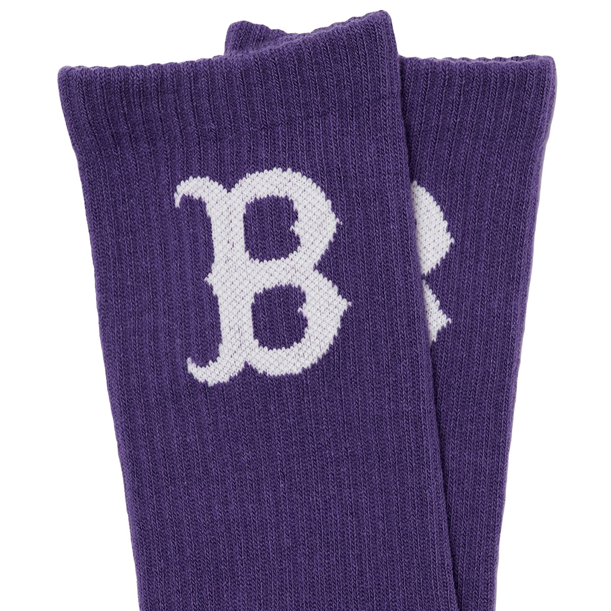 MLB - Boston Red Sox Basic Medium Logo Socks Purple【3ASOM032N】