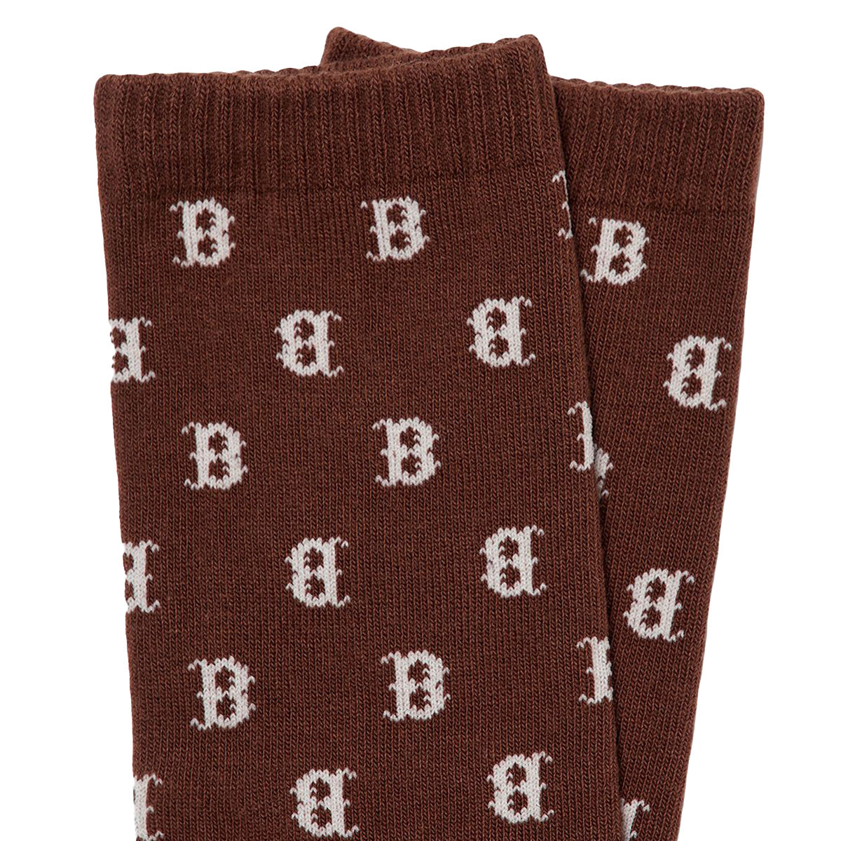 MLB - Boston Red Sox Classic Monogram Socks Brown【3ASOMM12N】