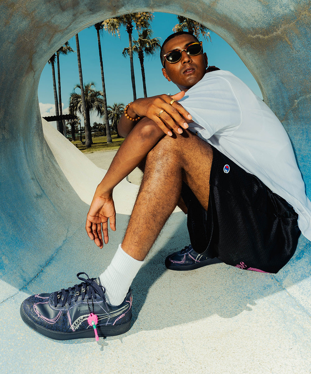 PUMA - PALERMO SQUID GAME PUMA NAVY-BRIGHT MELON【403859-01】