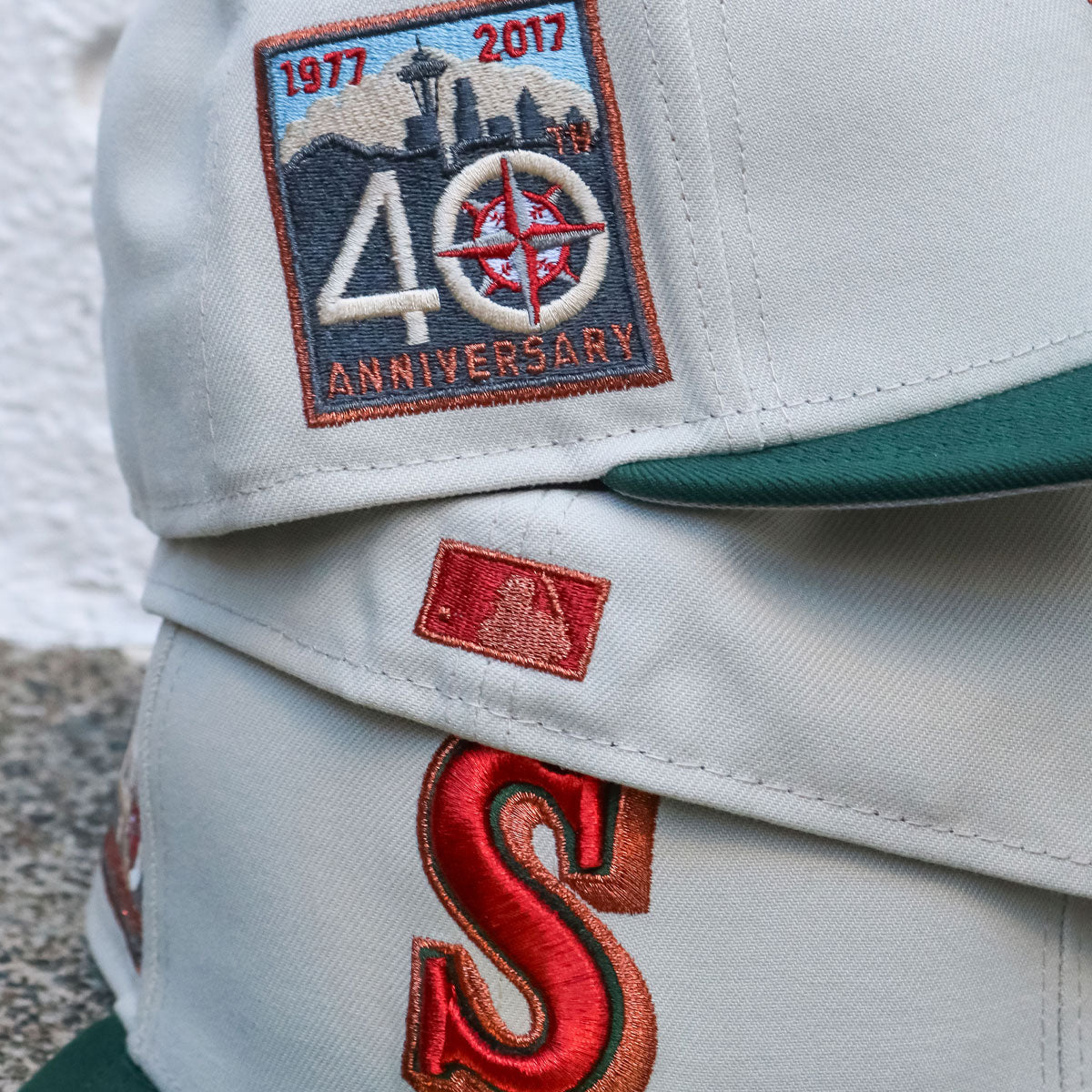 NEW ERA Seattle Mariners - 59Fifty 40th. Anniv. Chrome White/Green