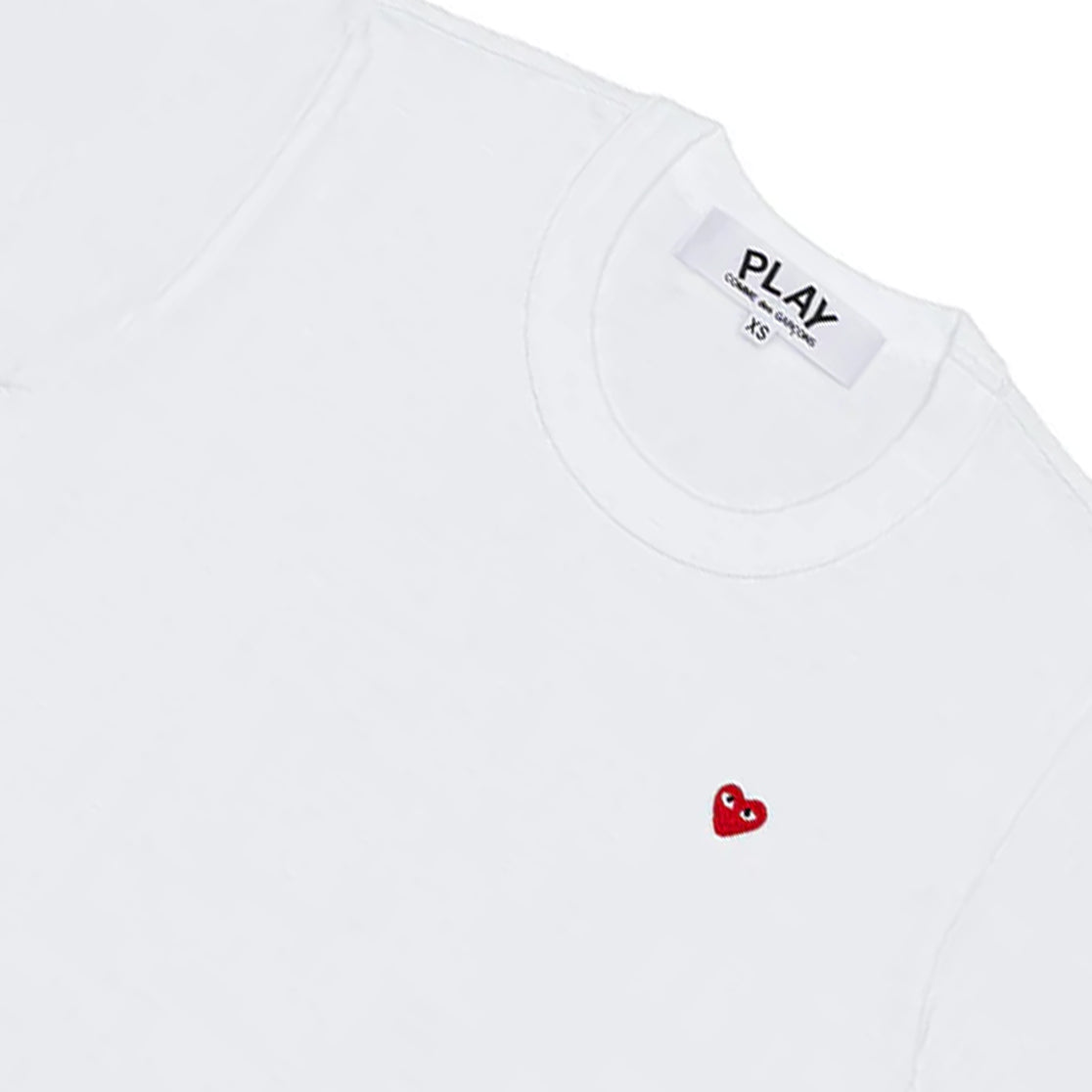 PLAY CDG ‐ MINI HERAT TEE WHITE/RED 【AX-T304-051】