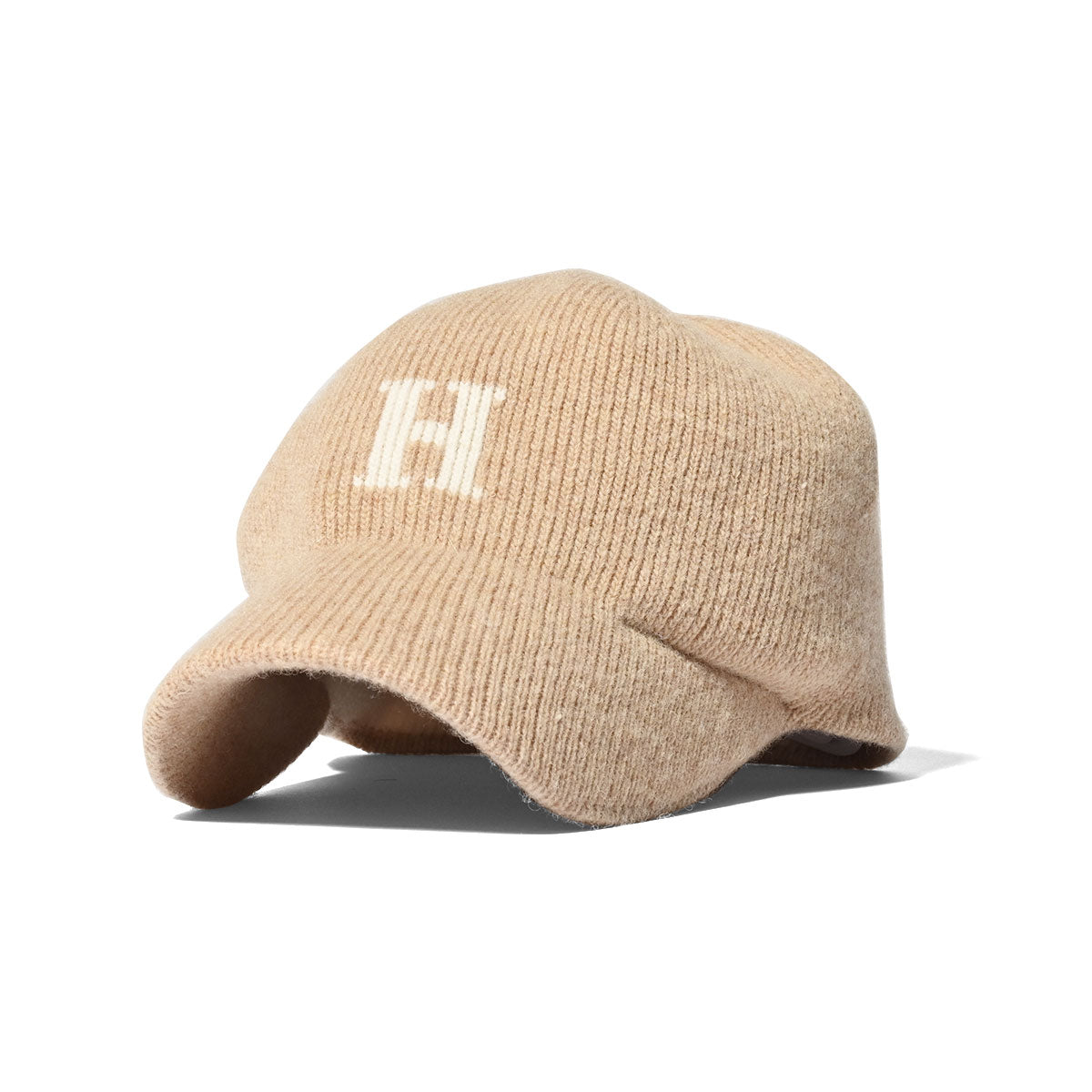 HOMEGAME - H LOGO 針織棒球帽 米色