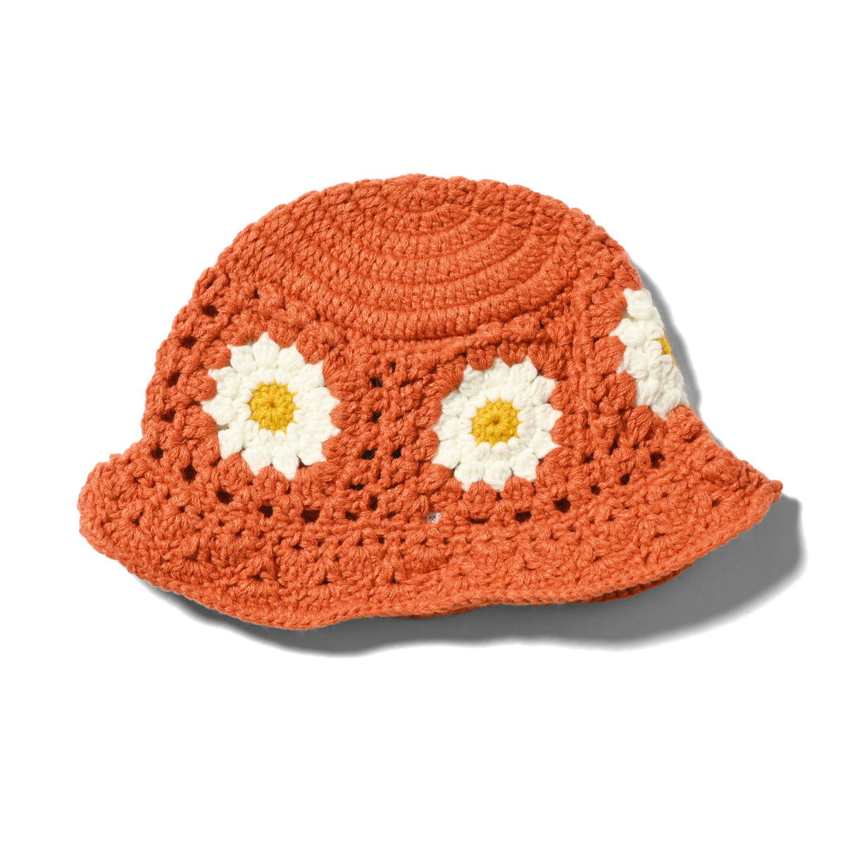 HOMEGAME - KNIT HAT FLOWER ORANGE【HG231403】