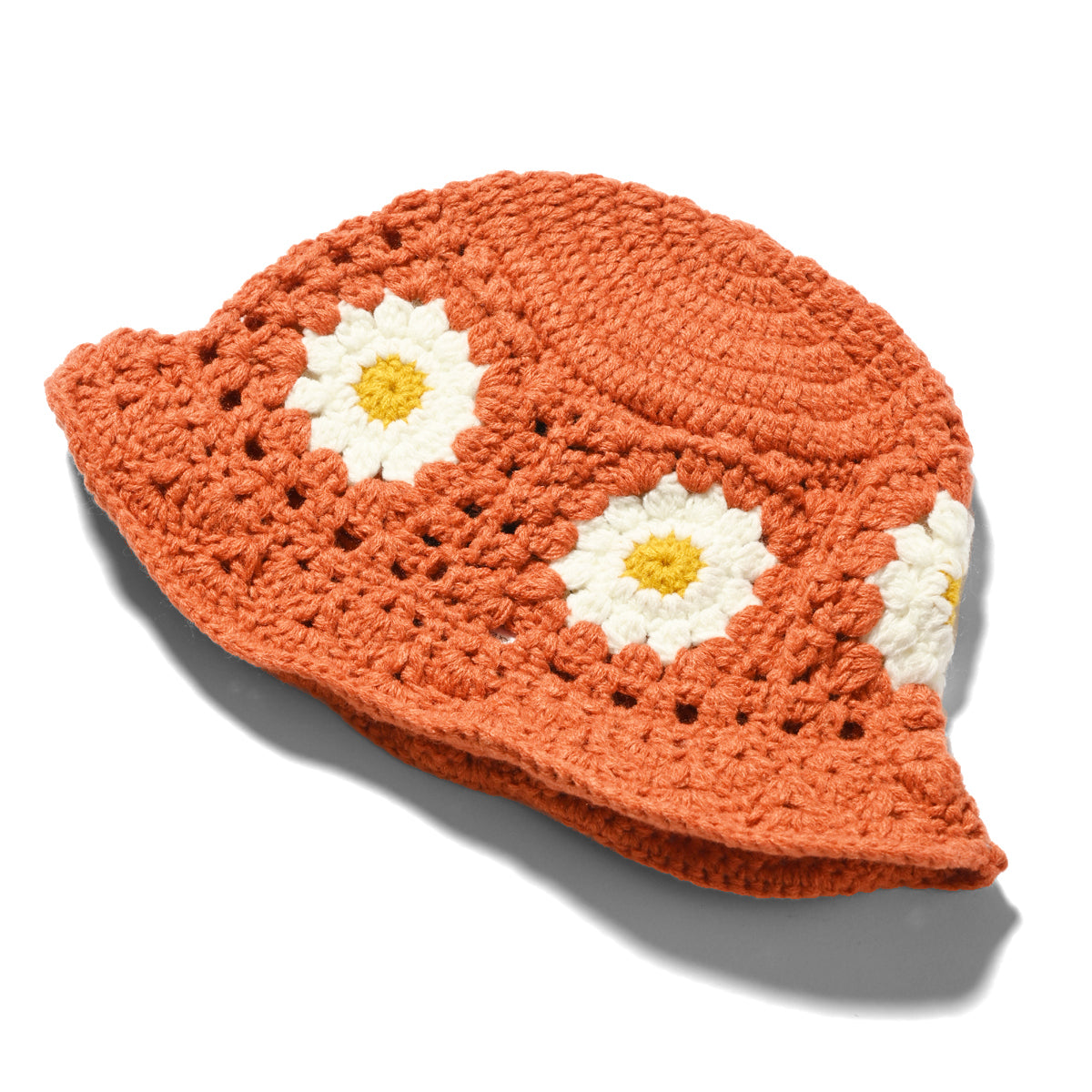 HOMEGAME - KNIT HAT FLOWER ORANGE【HG231403】