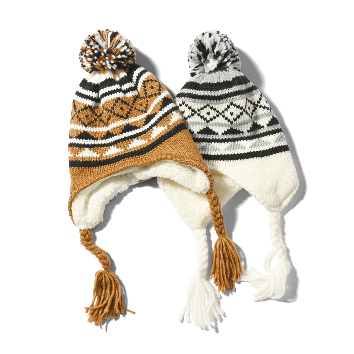 HOMEGAME - POM KNIT BEANIE NORDIC WHITE【HG231405】