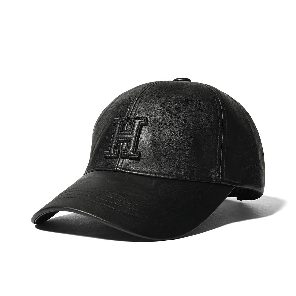 HOMEGAME - H LOGO LEATHER CAP BLACK 【HG251403】