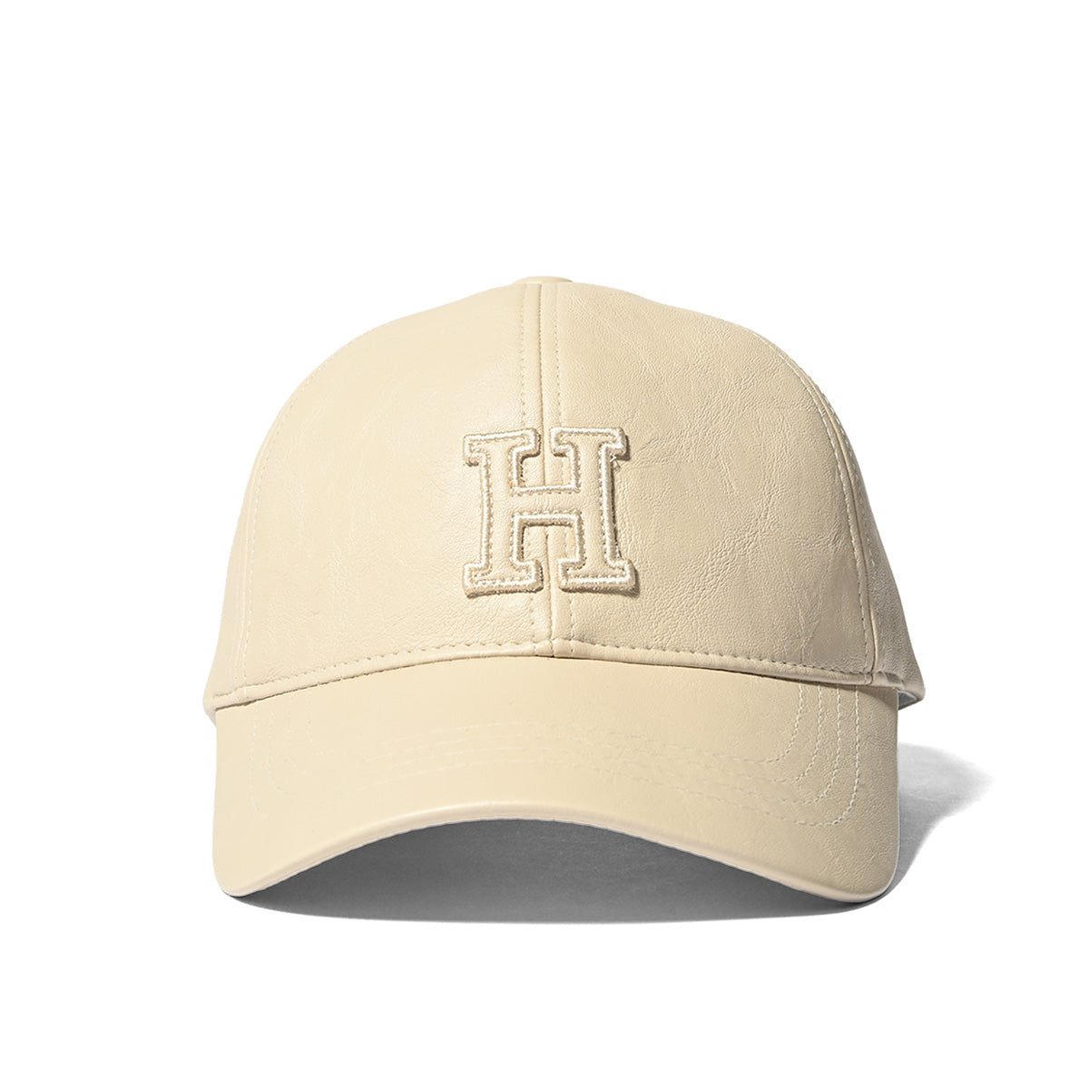 HOMEGAME - H LOGO LEATHER CAP IVORY 【HG251403】