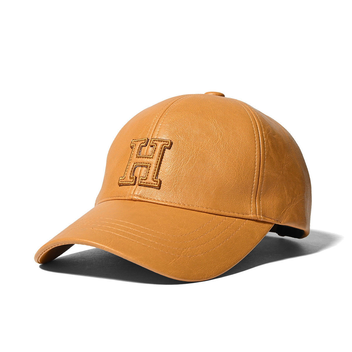 HOMEGAME - H LOGO LEATHER CAP CAMEL 【HG251403】