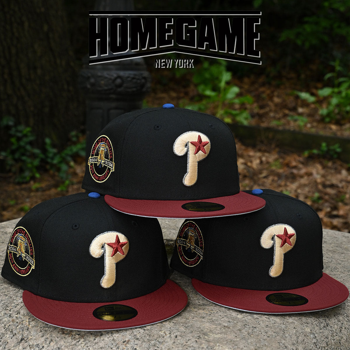 NEW ERA Philadelphia Phillies - 59Fifty 20th Anniversary Black/Heather Red
