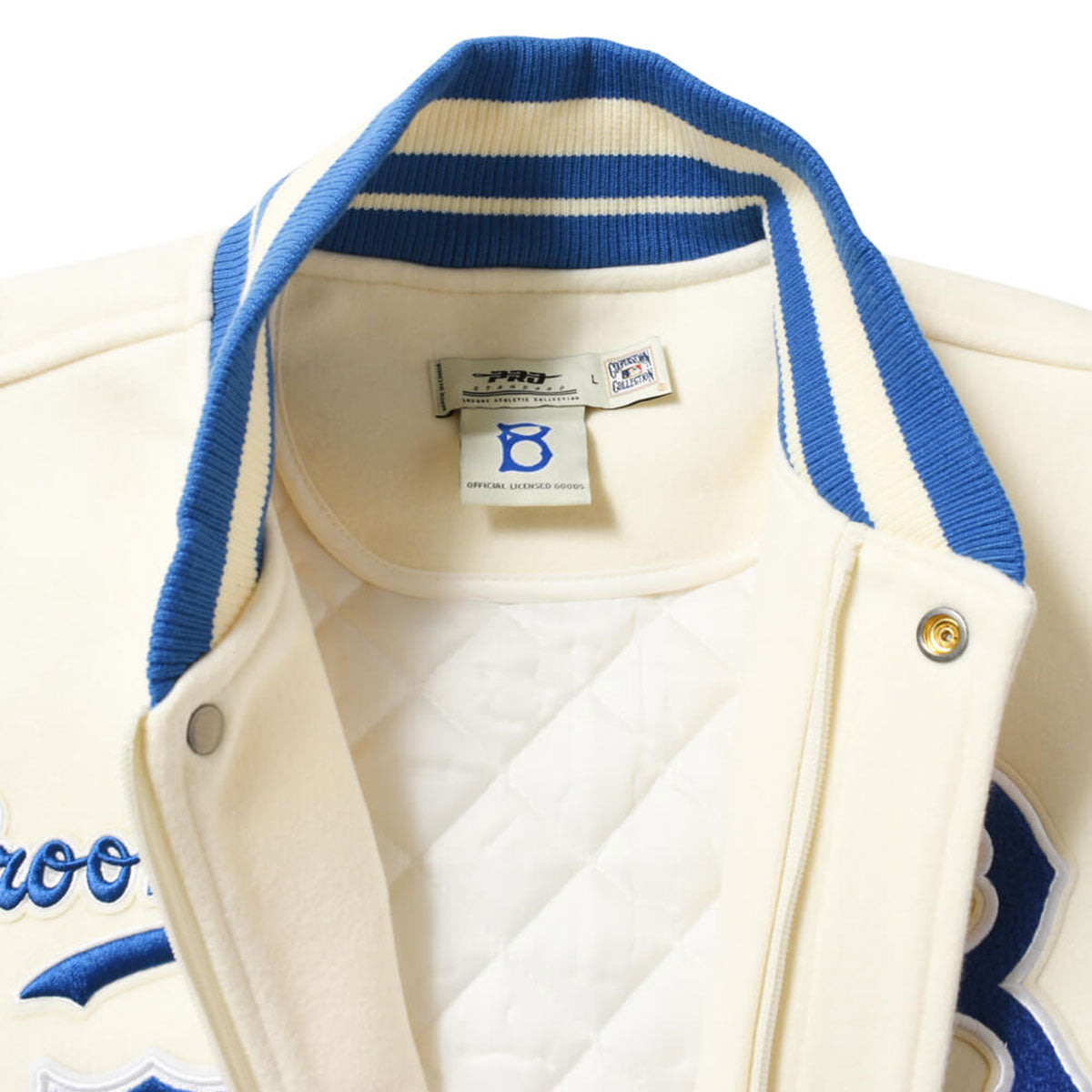 PRO STANDARD - Brooklyn Dodgers RETRO CLASSIC RIB WOOL VARSITY JACKET【LBD635712】