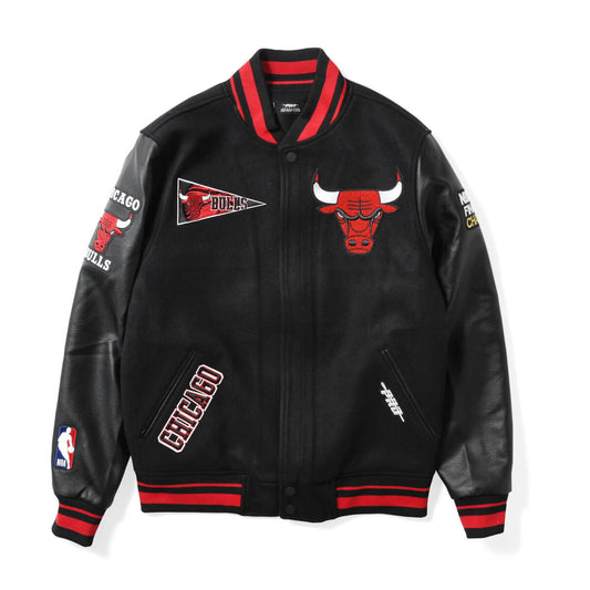 PRO STANDARD - Chicago Bulls RETRO CLASSIC RIB WOOL VARSITY JACKET【BCB656015】