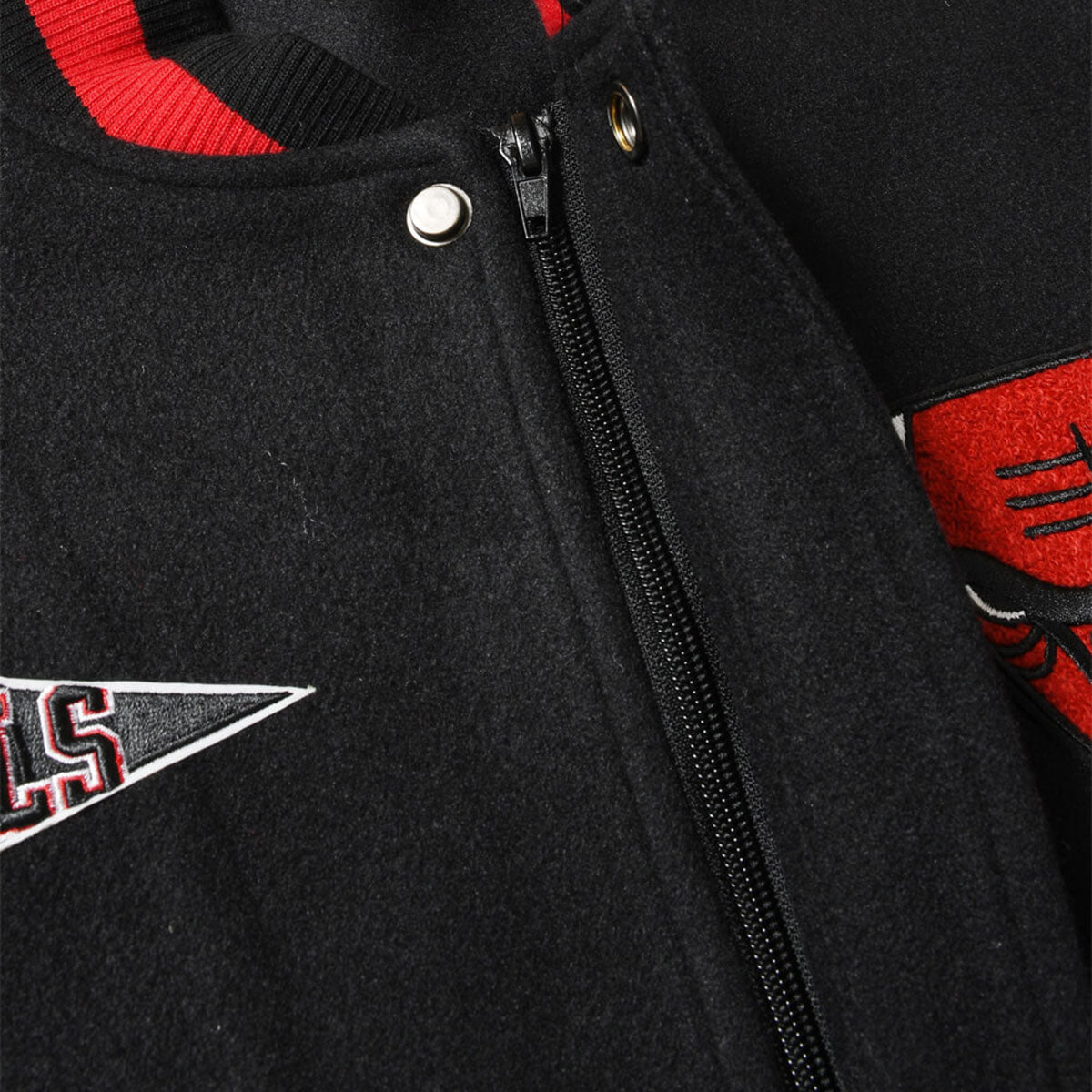 PRO STANDARD - Chicago Bulls RETRO CLASSIC RIB WOOL VARSITY JACKET【BCB656015】