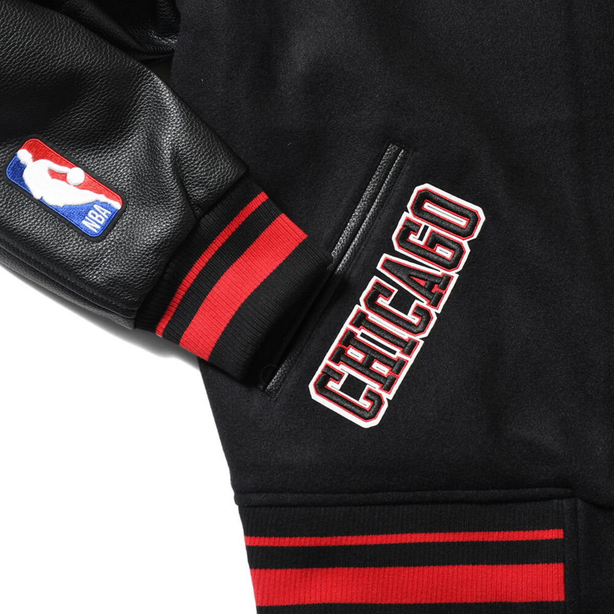 PRO STANDARD - Chicago Bulls RETRO CLASSIC RIB WOOL VARSITY JACKET【BCB656015】