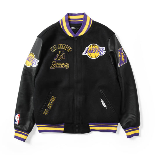 PRO STANDARD - Los Aangeles Lakers RETRO CLASSIC RIB WOOL VARSITY JACKET【BLL656005】