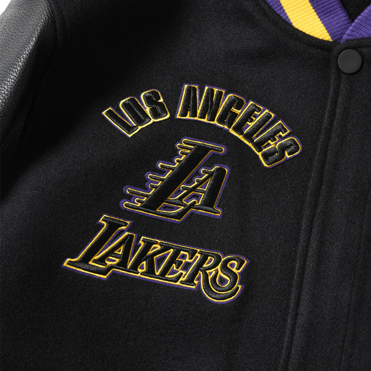 PRO STANDARD - Los Aangeles Lakers RETRO CLASSIC RIB WOOL VARSITY JACKET【BLL656005】