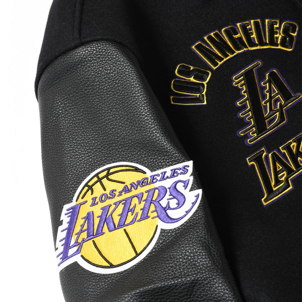 PRO STANDARD - Los Aangeles Lakers RETRO CLASSIC RIB WOOL VARSITY JACKET【BLL656005】