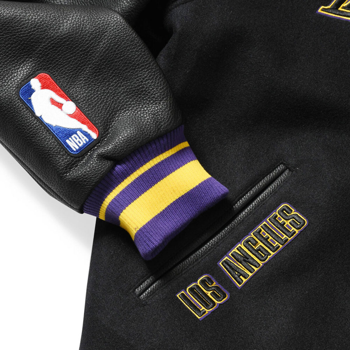 PRO STANDARD - Los Aangeles Lakers RETRO CLASSIC RIB WOOL VARSITY JACKET【BLL656005】