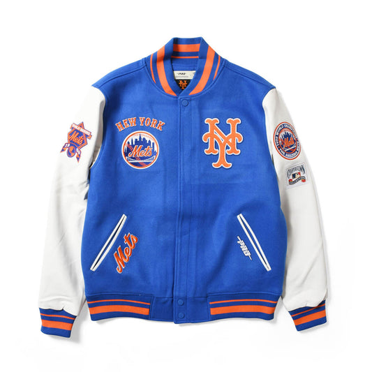 PRO STANDARD - New York Mets RETRO CLASSIC RIB WOOL VARSITY JACKET【LNM635557】
