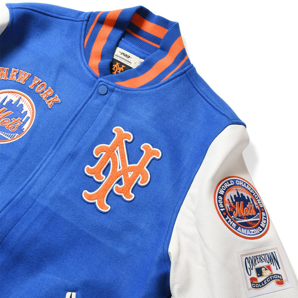 PRO STANDARD - New York Mets RETRO CLASSIC RIB WOOL VARSITY JACKET【LNM635557】