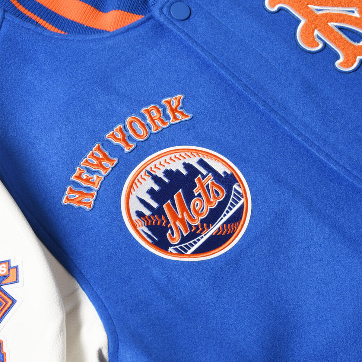 PRO STANDARD - New York Mets RETRO CLASSIC RIB WOOL VARSITY JACKET【LNM635557】