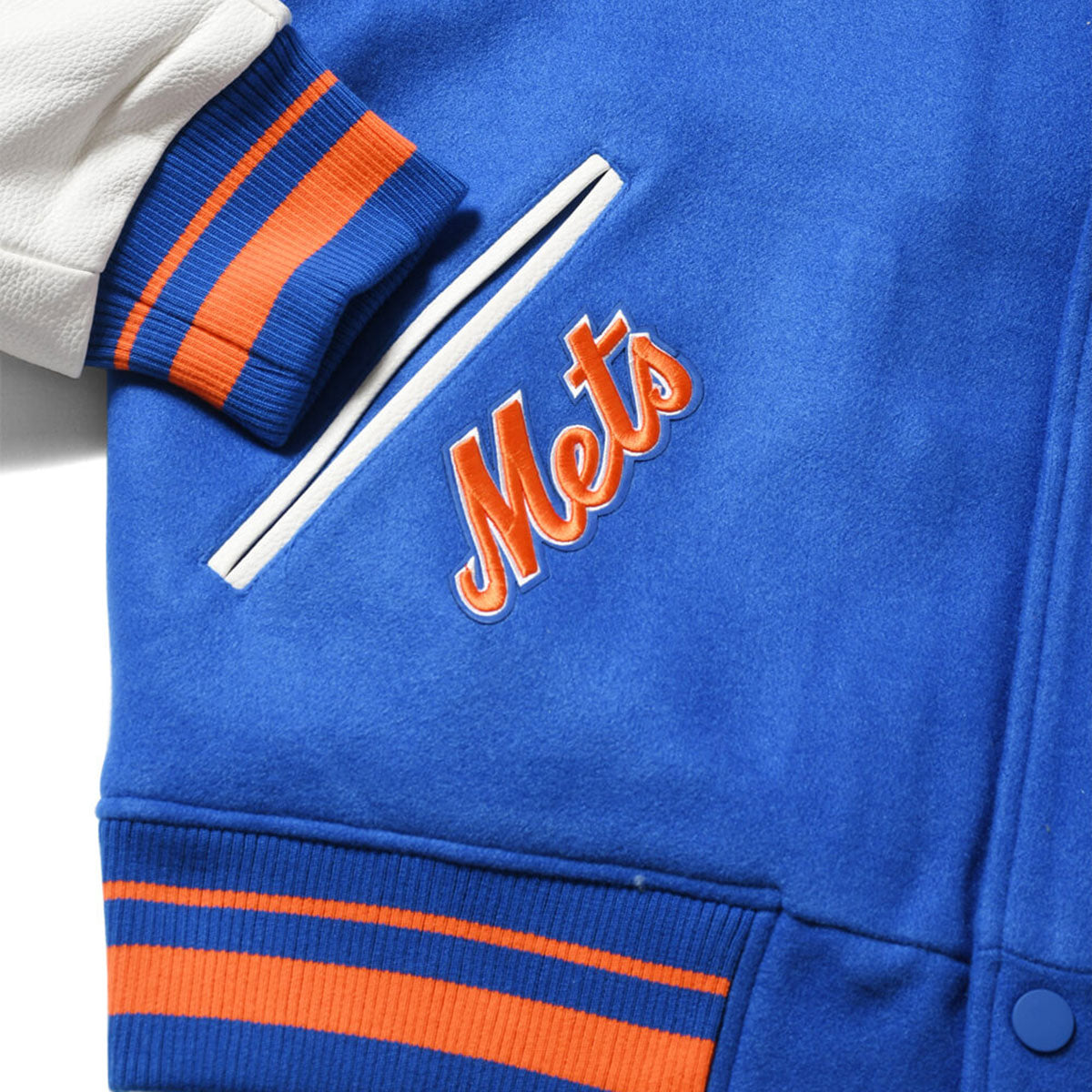 PRO STANDARD - New York Mets RETRO CLASSIC RIB WOOL VARSITY JACKET【LNM635557】