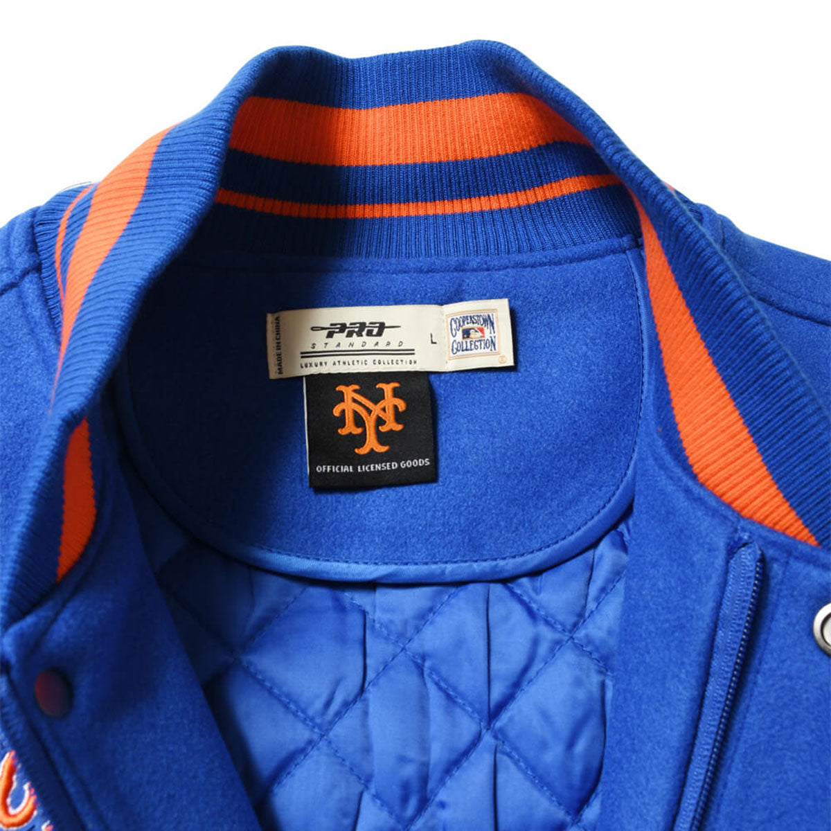 PRO STANDARD - New York Mets RETRO CLASSIC RIB WOOL VARSITY JACKET【LNM635557】
