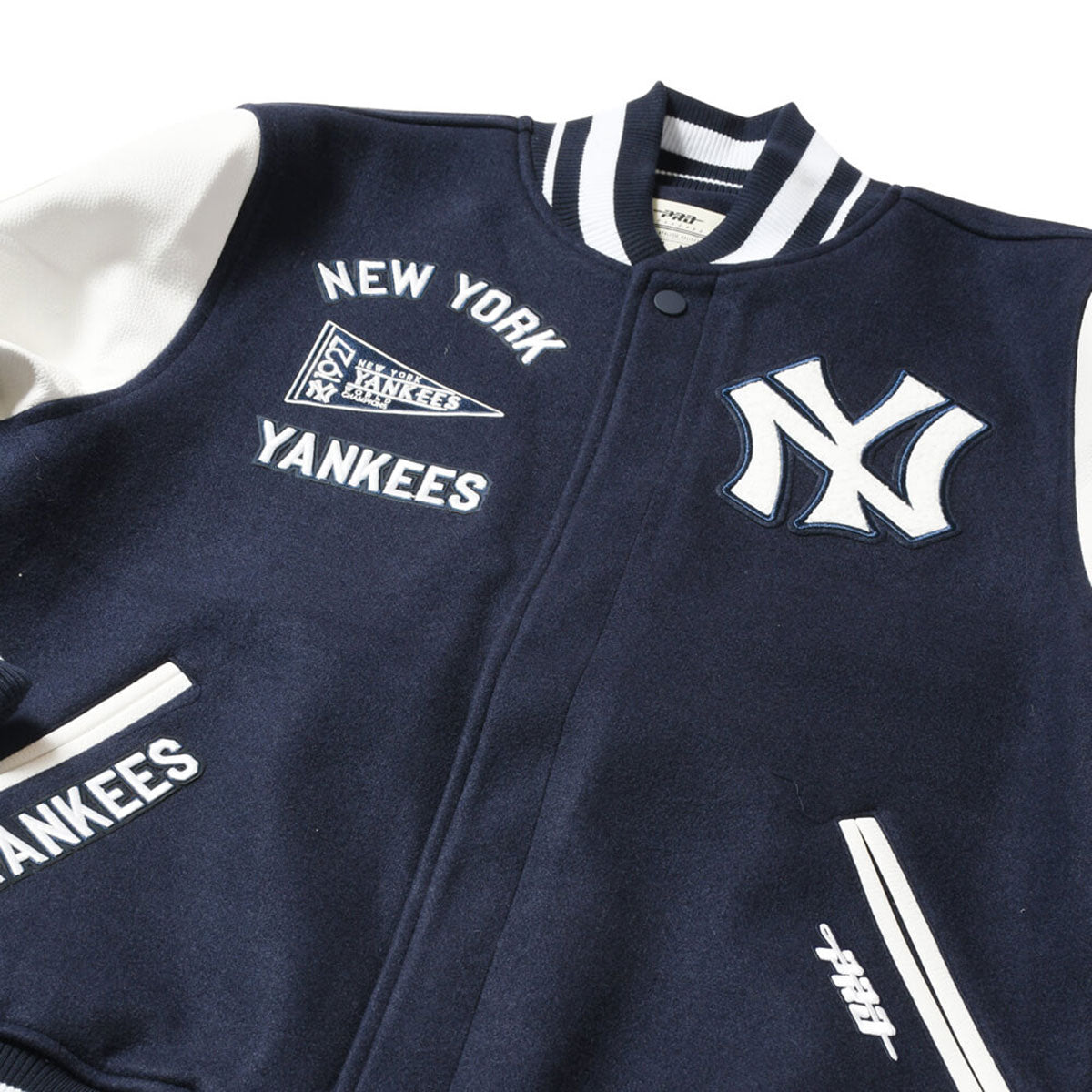 PRO STANDARD - New York Yankees RETRO CLASSIC RIB WOOL VARSITY JACKET【LNY635733】