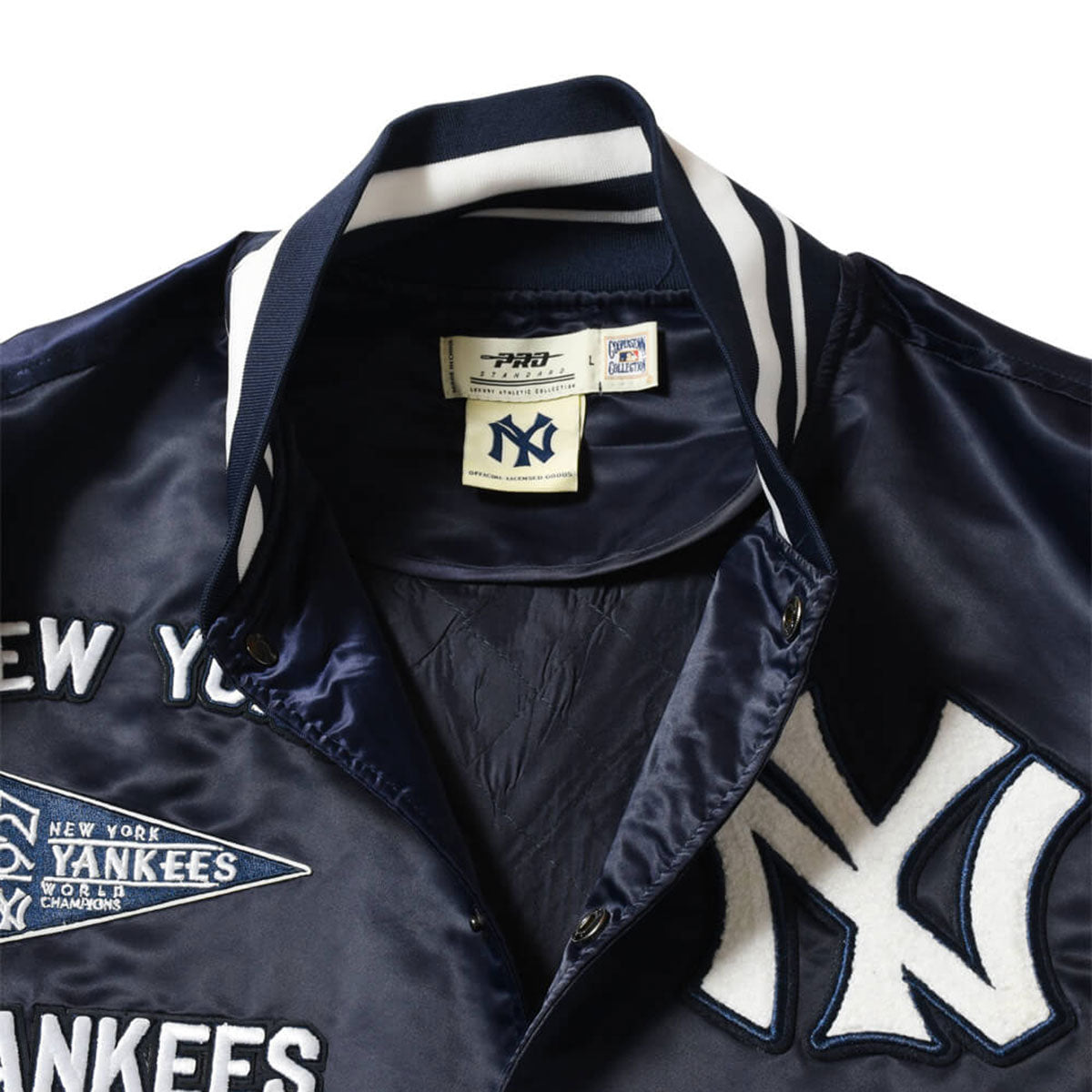 PRO STANDARD - New York Yankees RETRO CLASSIC RIB SATIN JACKET【LNY635135】