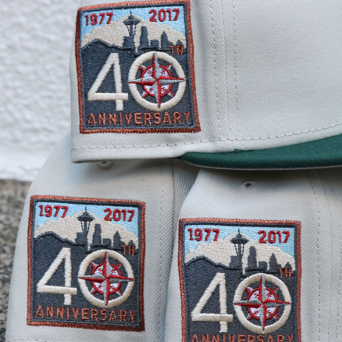 NEW ERA Seattle Mariners - 59Fifty 40th. Anniv. Chrome White/Green